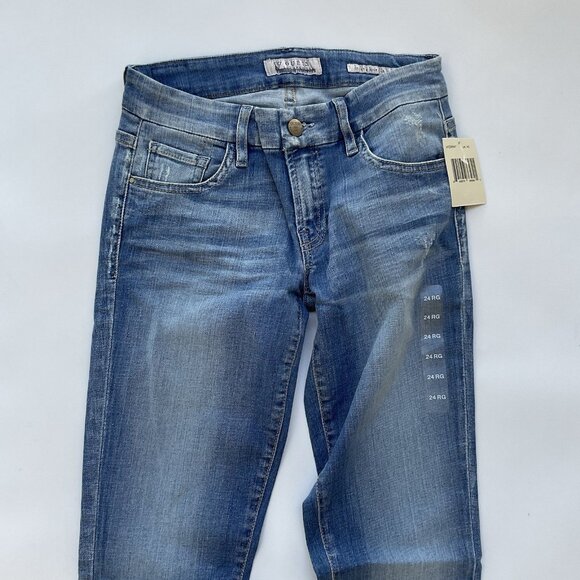 Guess Women’s Power Curvy Sophia Mid Rise Skinny Jeans Light Blue Size 24 - Picture 4 of 11